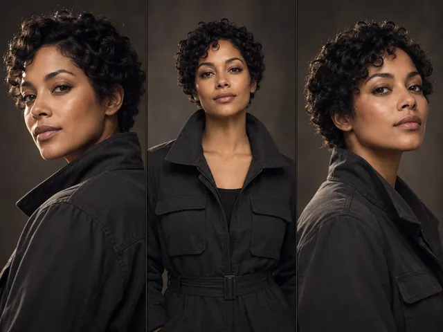 Illustrative character portrait with a jacket, shown as a consistent series